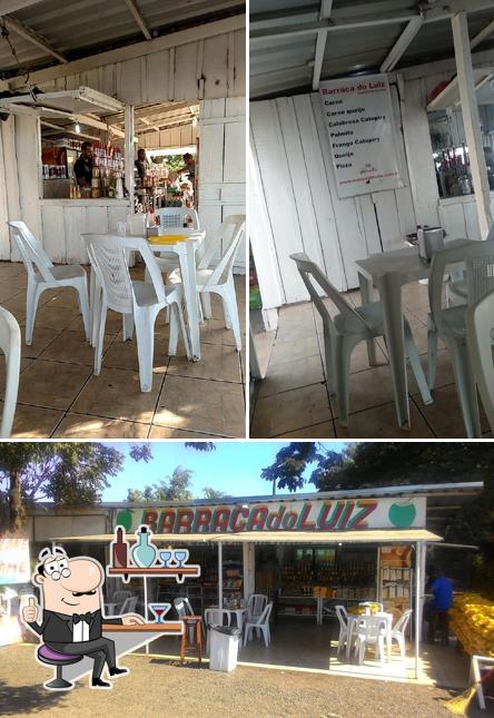 O interior do Barraca Do Luiz