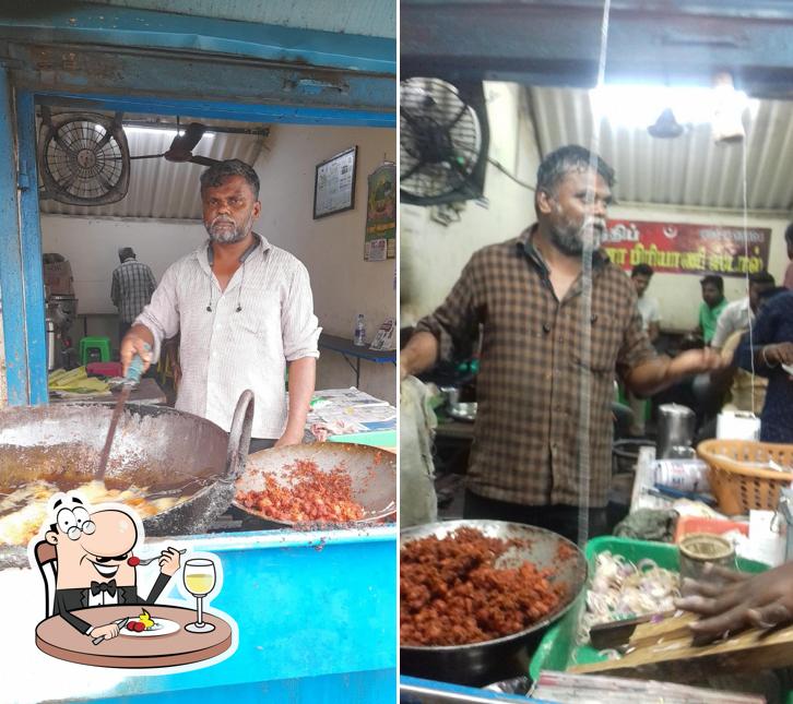 Meals at Latheef beef biriyani and chilli stall