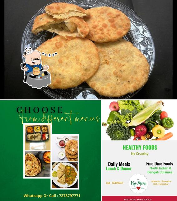 Food at The Veg Mens - Pure Vegetarian Foods Lunch and Dinner Home Delivery Halisahar Kanchrapara
