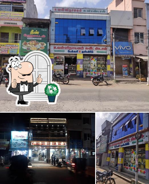 This is the image depicting exterior and interior at M. Vallinayagam Sweets Stall