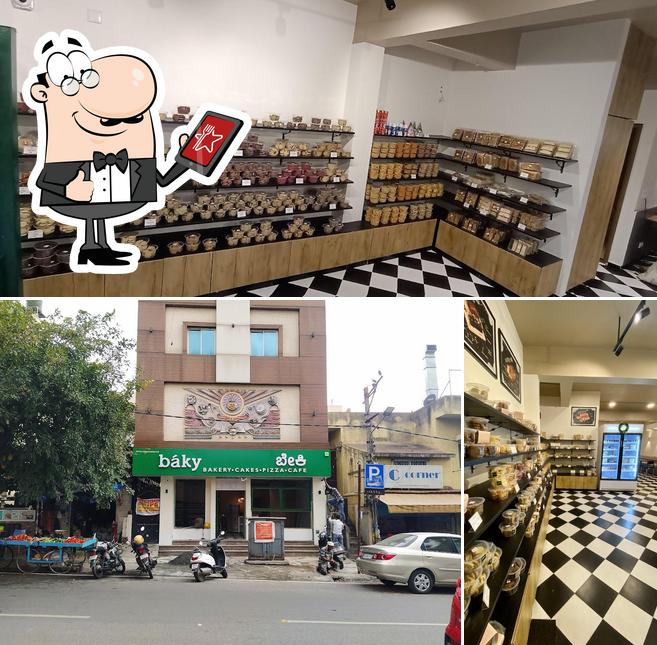 The exterior of baky bakery cafe