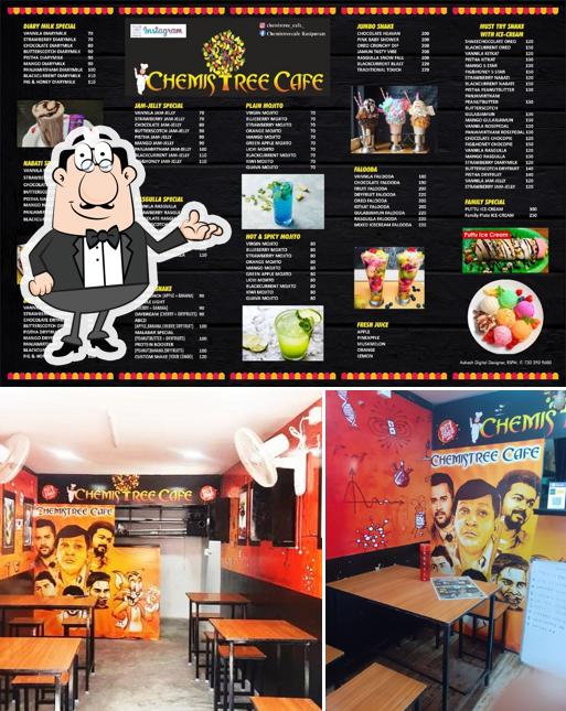 The interior of Chemistree cafe
