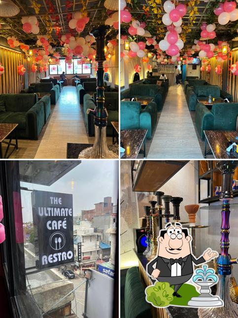 Among different things one can find exterior and interior at The ultimate cafe and restro