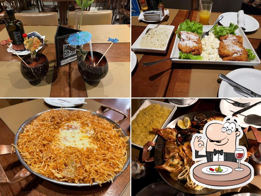 Comida em Coco Bambu Market Place: Restaurante, Peixe, Camarão, Carne, Lagosta, Salada, SP