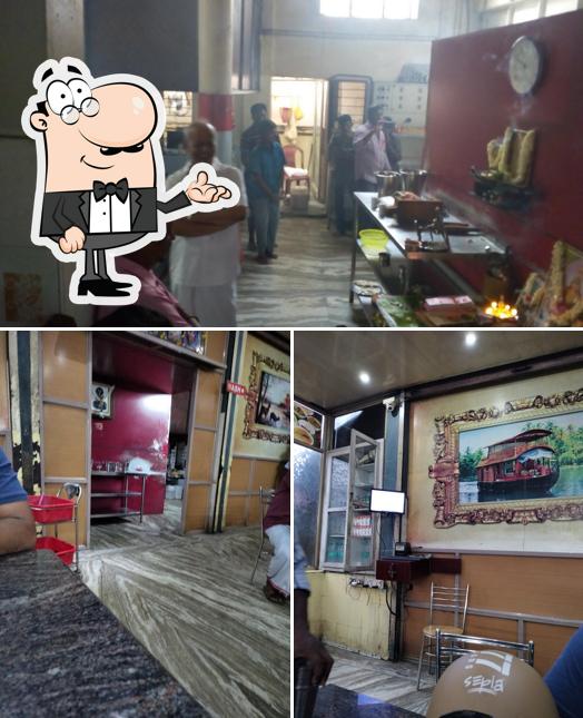 The interior of Hotel Annapoorna