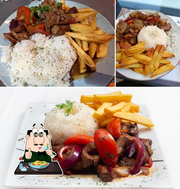 Lomo saltado al Restaurant Péruvien Chez Loïc Sàrl