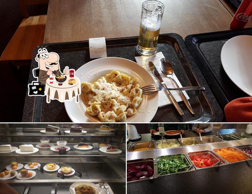 Platti al Ristorante a monte Mont Elmo - Bergrestaurant Helm