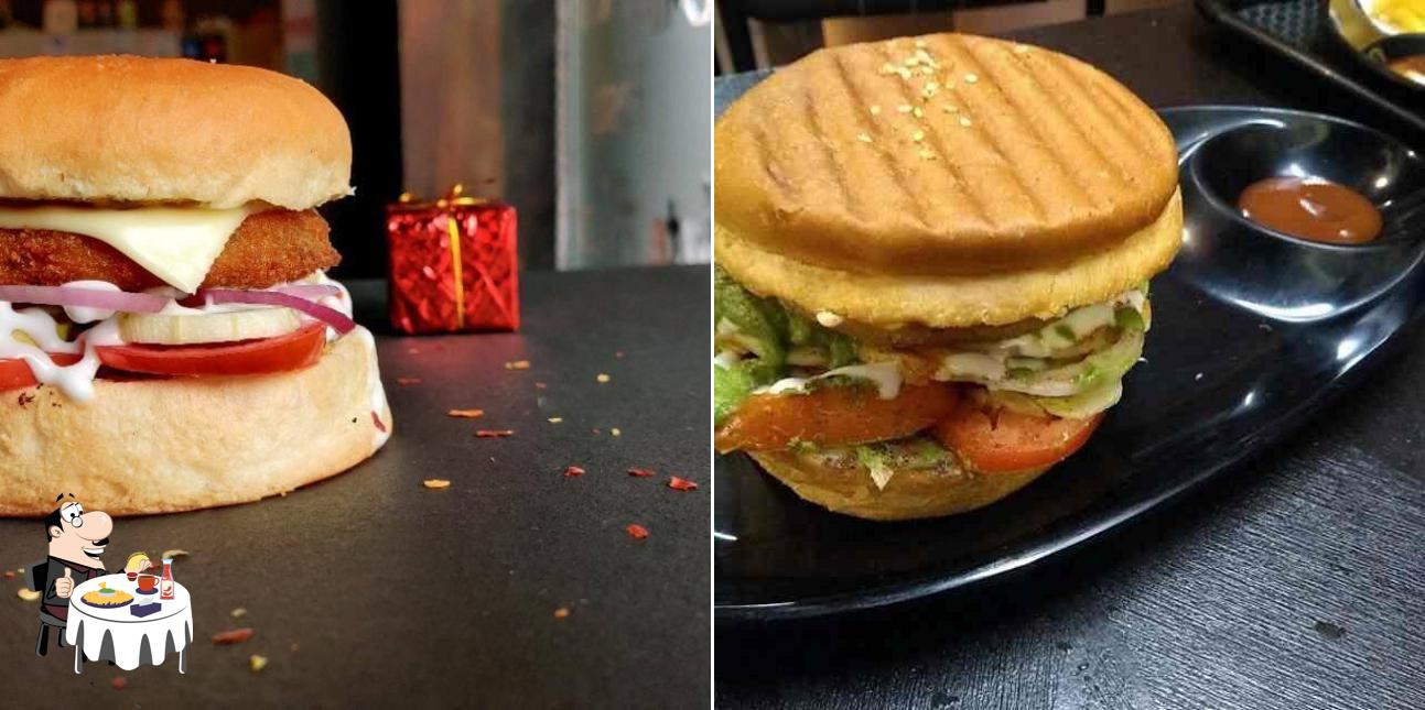 Treat yourself to a burger at Glory Days Cafe