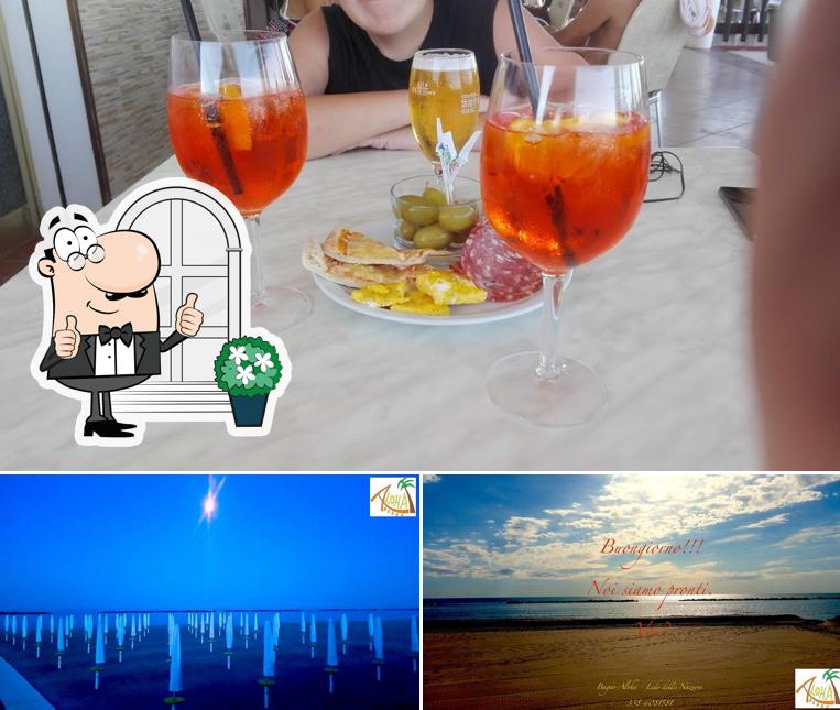 La foto della esterno e birra di Bagno Aloha