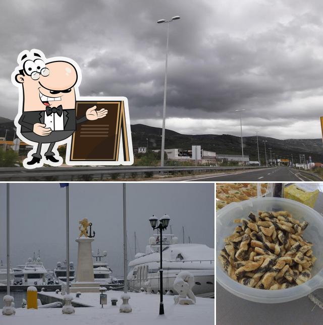 Guarda la immagine che raffigura la esterno e cibo di Cafe F1