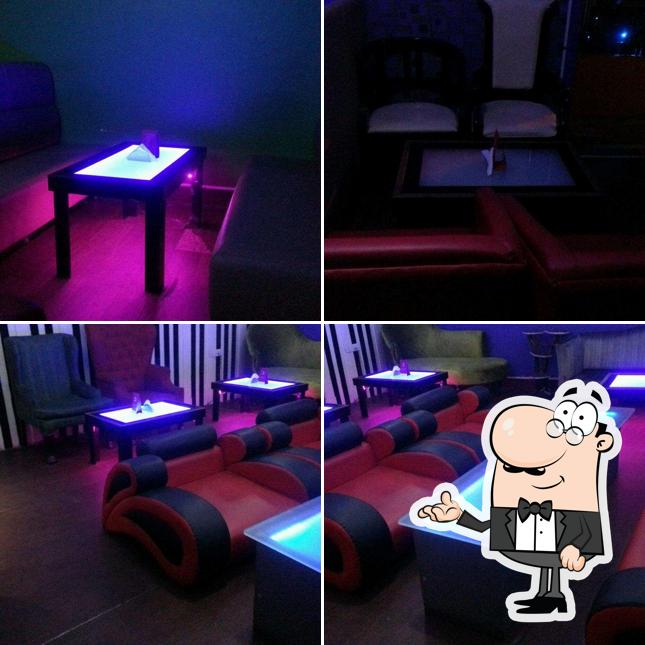 The interior of Mocha Blu