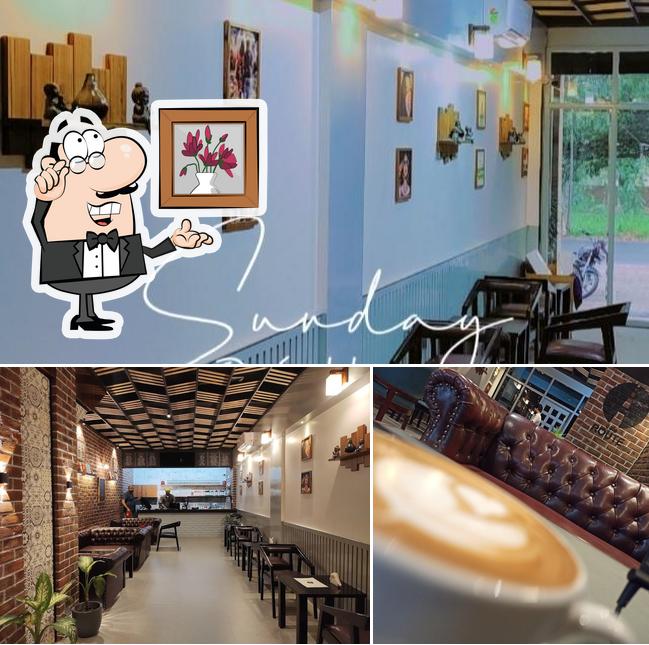 The interior of Cafe Route
