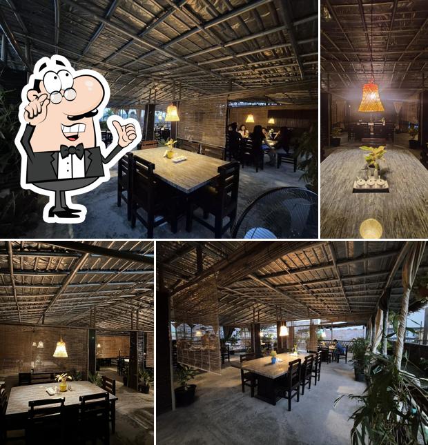 Take a seat at one of the tables at Cravings