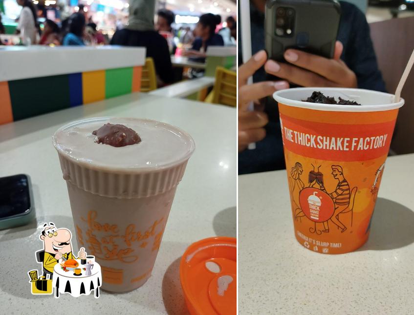 Food at The Thickshake factory (Marina Mall)