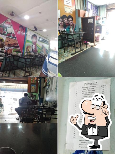 The interior of Hotel Sri Balaji Bhavan