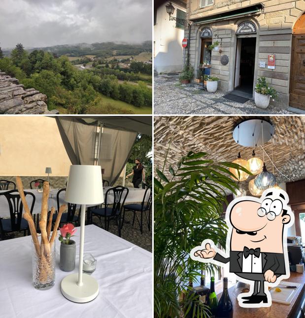 Tra le diverse cose da Ristorante La Vecchia Compiano si possono trovare la interni e esterno