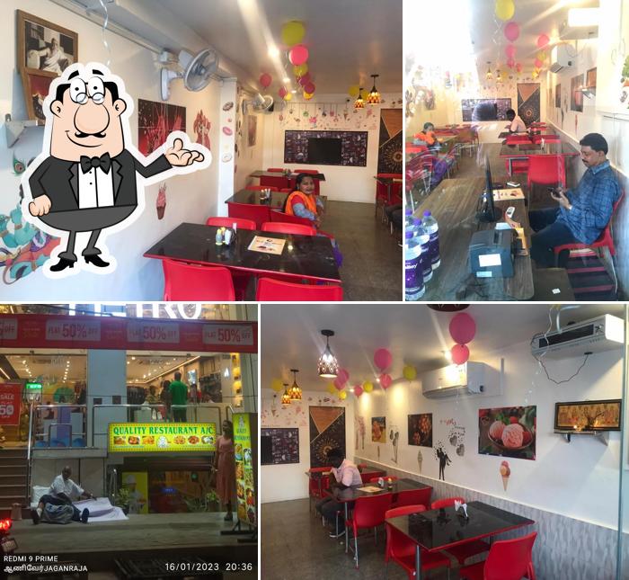 The interior of Quality Restaurant