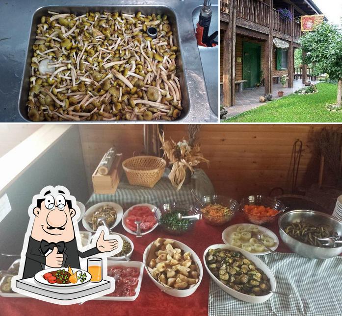 La cibo e esterno del ristorante