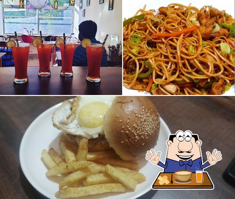 The restaurant's food and beverage