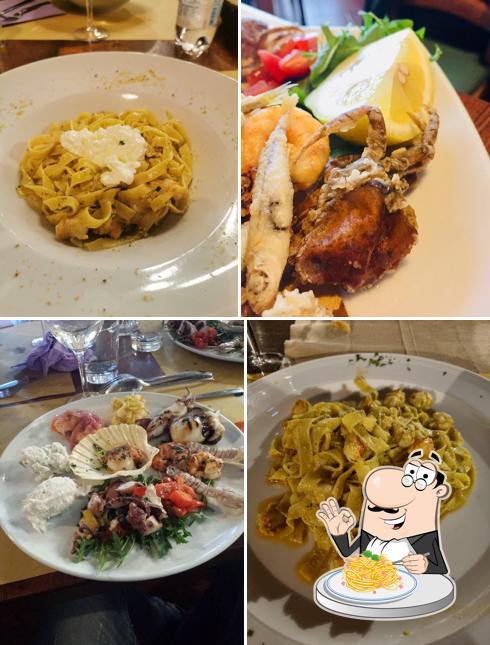 Spaghetti alla carbonara al Osteria Al Bacareto