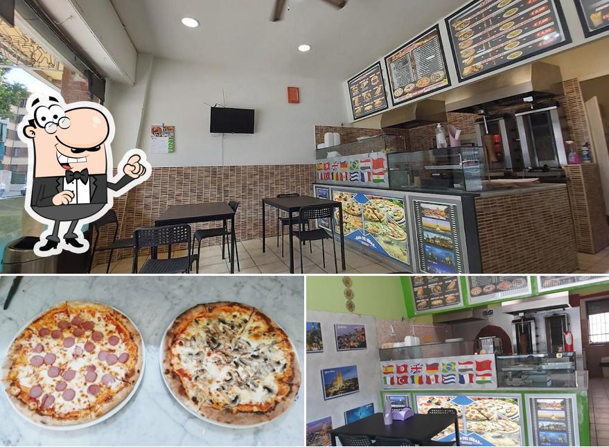 Questa è la immagine che mostra la interni e pizza di Pizza Kebap