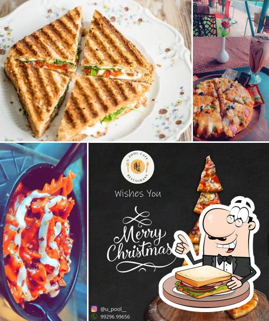 Grilled cheese sandwich at U pool