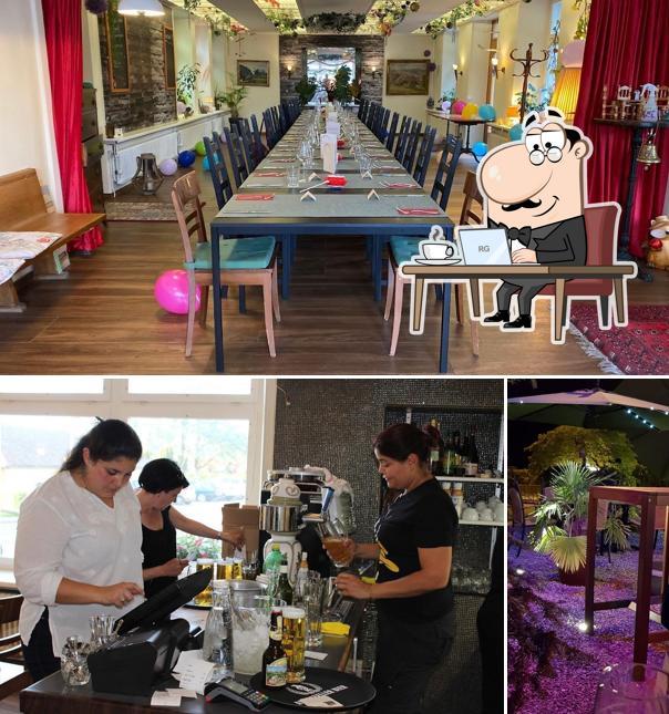 Dai un’occhiata alla immagine che raffigura la interni e bancone da bar di Kapelle Restaurant & Steakhouse Lachen