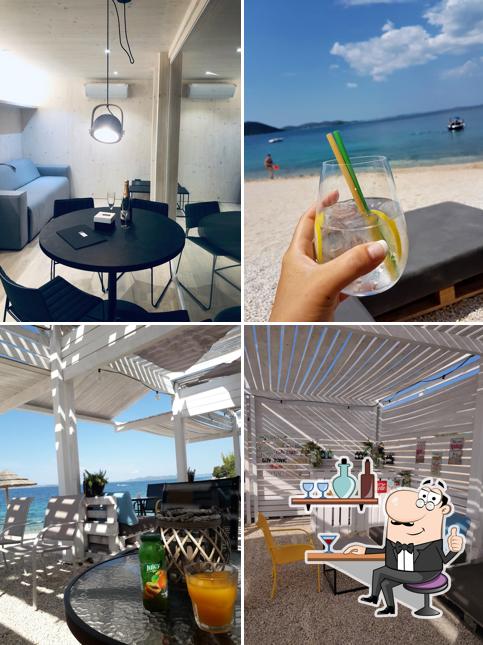 Gli interni di Beach Bar Buqez