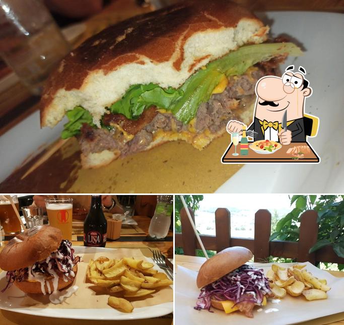 Panino con maiale stirato al Locanda del Falconiere