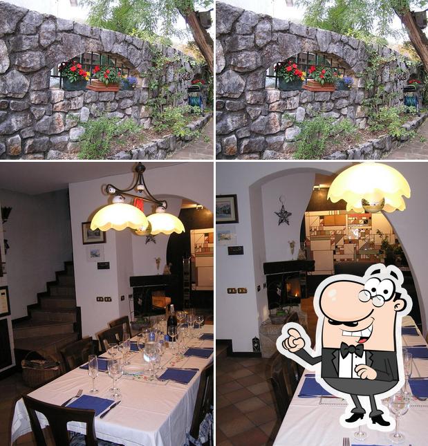 Tra le diverse cose da Da Barbara - Il ristorante in casa si possono trovare la esterno e tavolo da pranzo