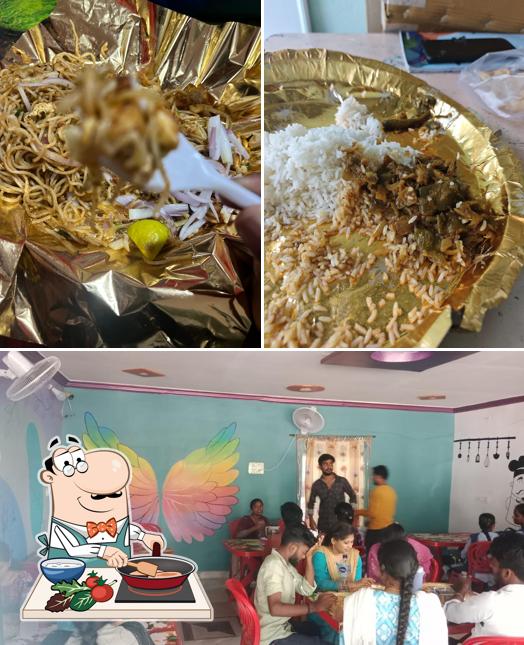 Chicken curry at Kalyani food court కళ్యాణి ఫుడ్ కోర్ట్