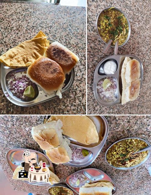 Food at Tuljai Misal Pav