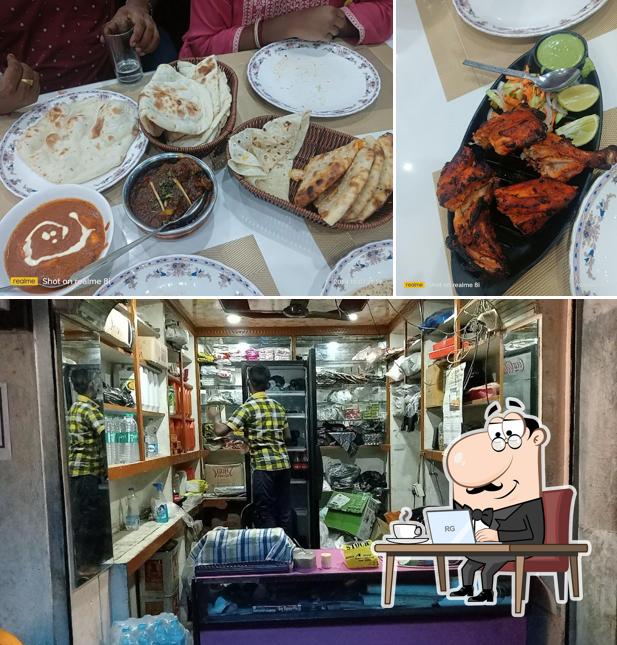 This is the photo displaying interior and food at Janata Hotel & Restaurant