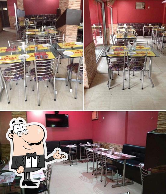 The interior of Angithi Restaurant