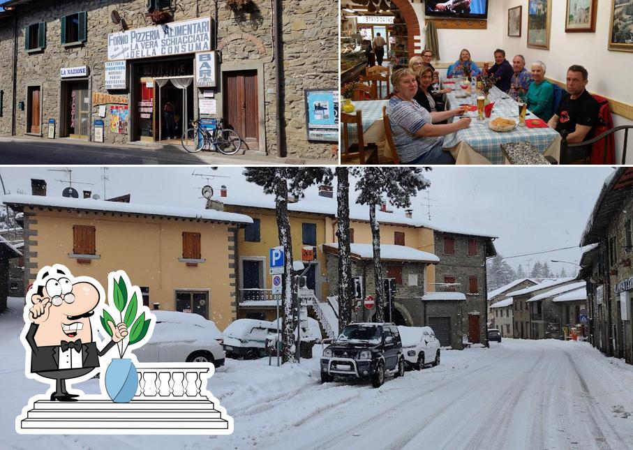 La esterno e interni del ristorante