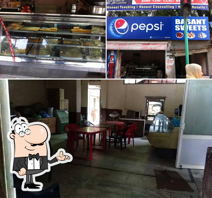 The interior of Basant Sweets