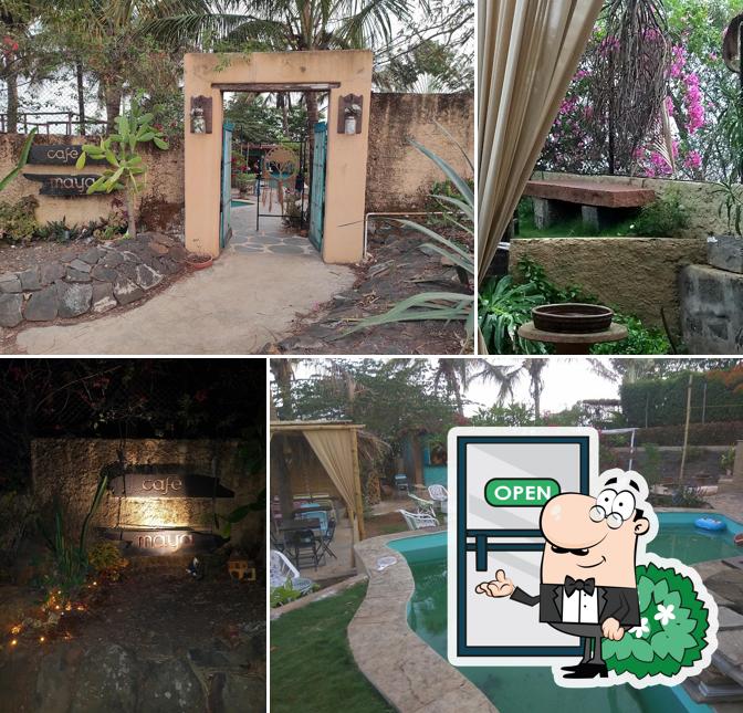 Enjoy the view outside Cafe maya