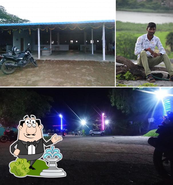 You can get some fresh air at the outside area of Chowdary Family Dabha(18years old)