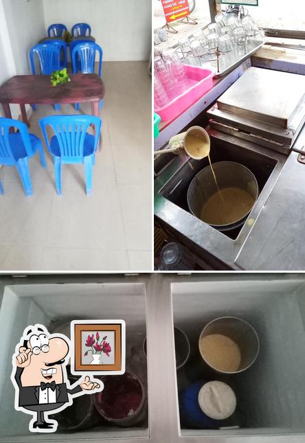 Among various things one can find interior and food at National Bakery
