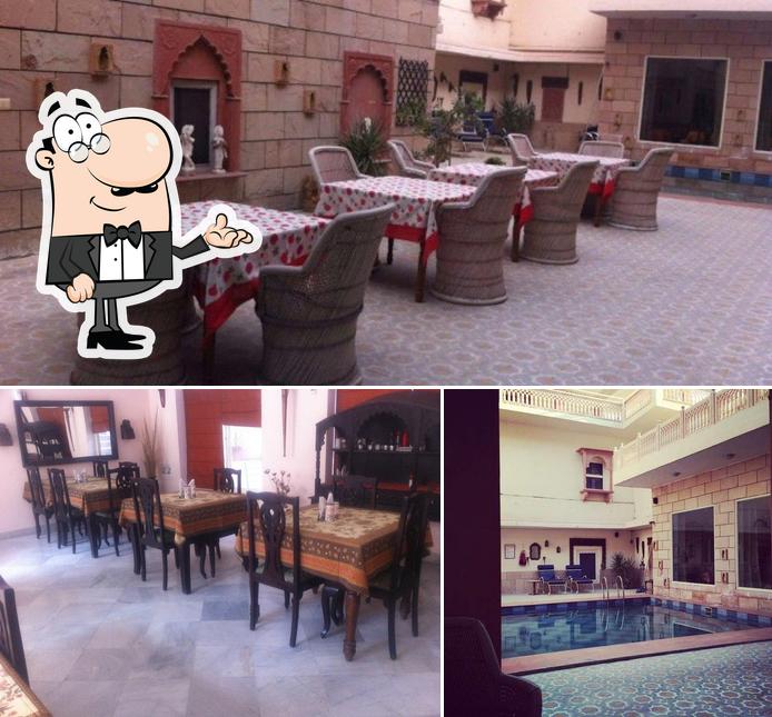 The interior of Rasoda Pool View Restaurant