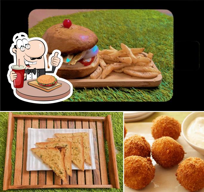 Hamburger at ADV Urban Eatery