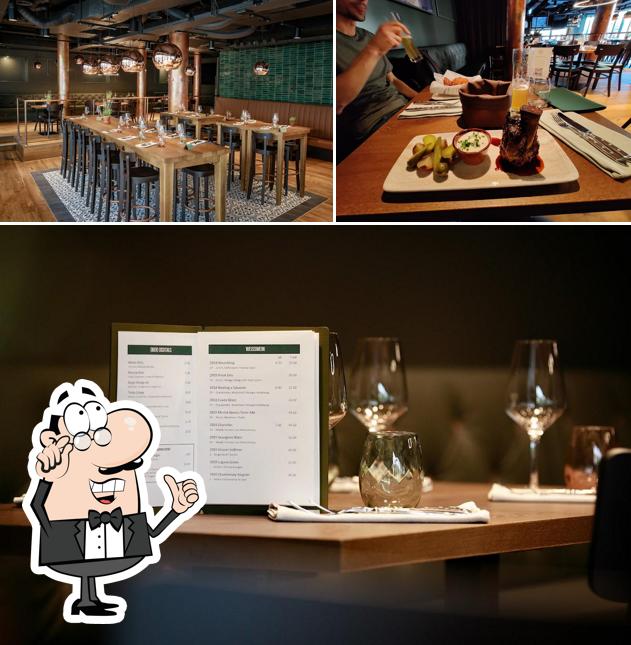 Gli interni di Brasserie Spirgarten