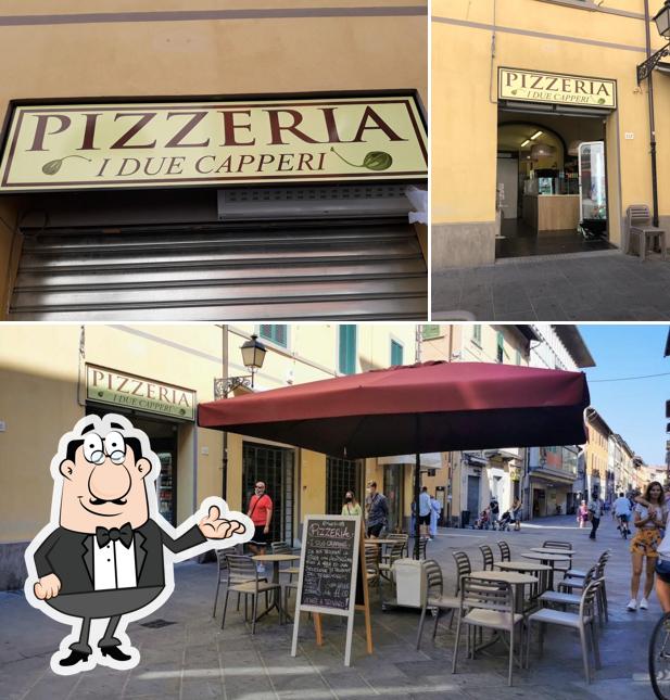 Gli interni di Pizzeria i Due Capperi