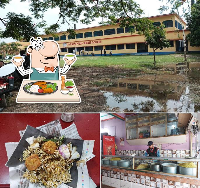 Among different things one can find food and exterior at Rousan Fast Food