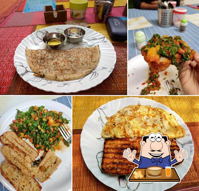 Food at Santosha Cafe`