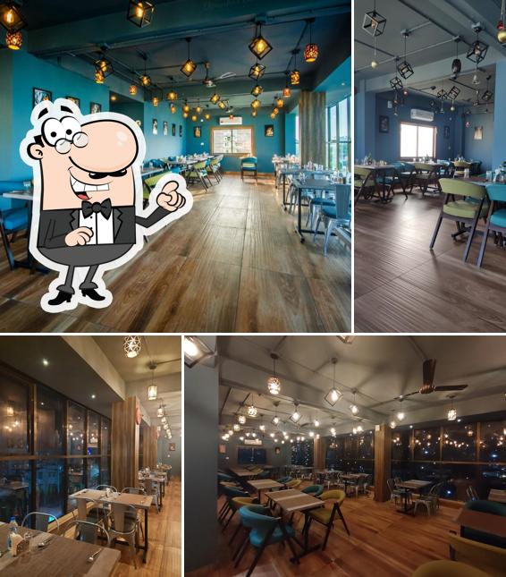 Take a seat at one of the tables at The Smokehouse