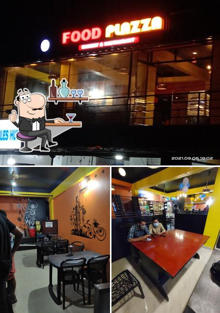 The interior of Food Plazza