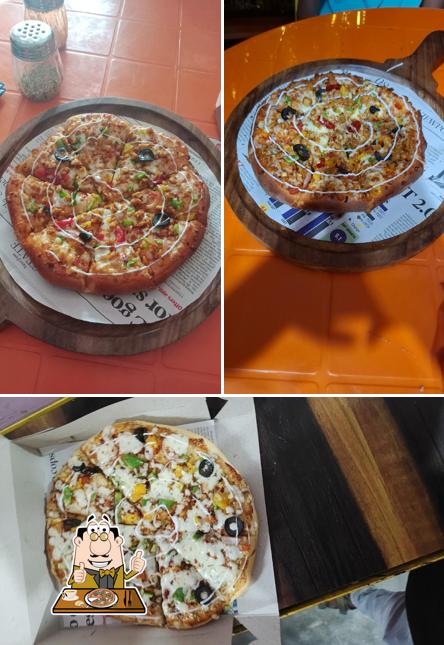 At MSR Golden Pizza House and Bakery, you can try pizza