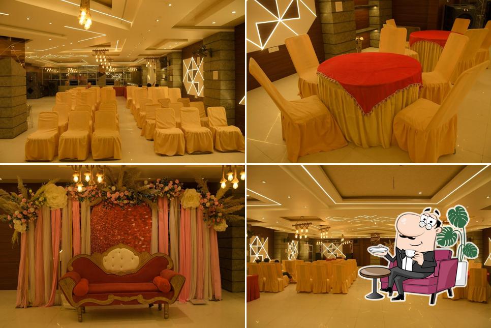 The interior of Navratan Veg Restaurant Bakery and Party Hall