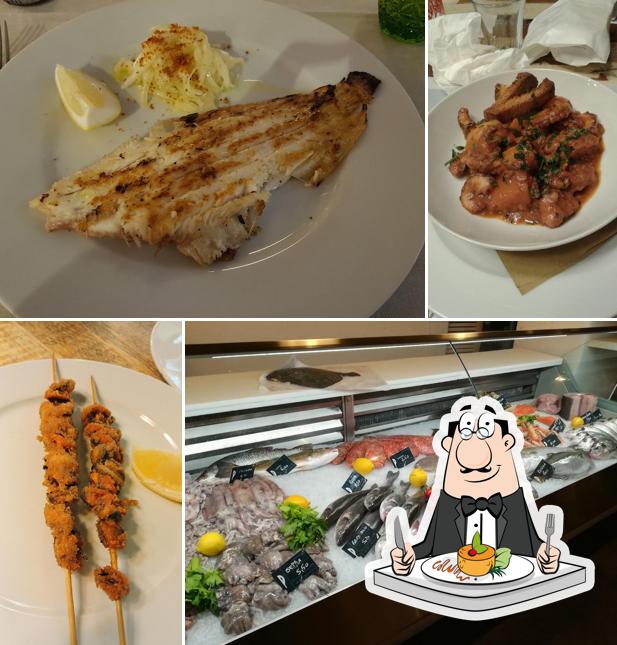 Cibo al Pescheria Con Cottura